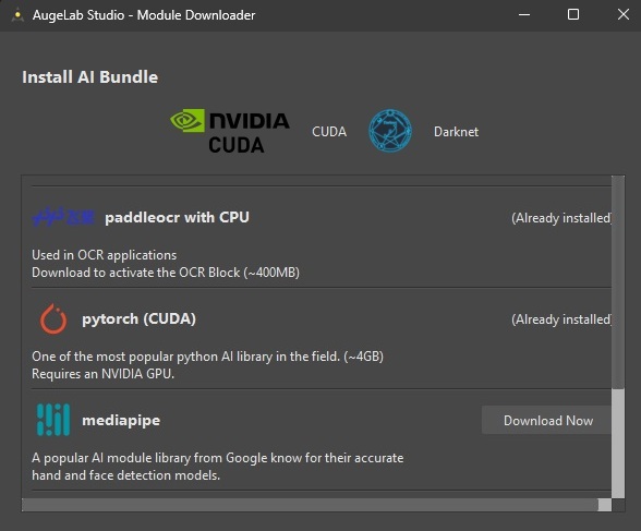 Optional modules and extensibility